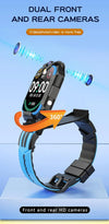 Denx Dual Camera Smart Watch – Fitness Tracker with HD Video, Bluetooth & Health Monitoring