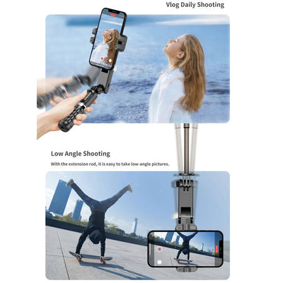 Smart Handheld Gimbal Stabilizer – 3-Axis Bluetooth Gimbal for Smartphone & Action Camera